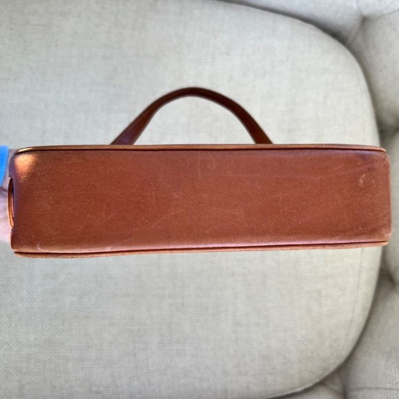 Vintage Y2K Coach Soft Brown Leather Demi Hampton Pochette Purse 7785 - Picture 8 of 12